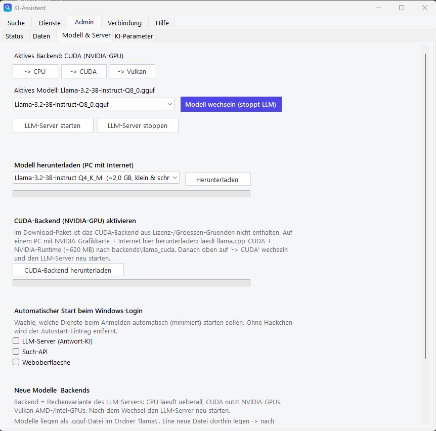 Screenshot des SWX KI-Assistenten – eingelesene Dokumente und Antwort mit hervorgehobenen Fundstellen
